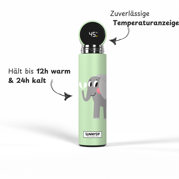 Edda die Elefantin – Smarte Thermosflasche (500ml)