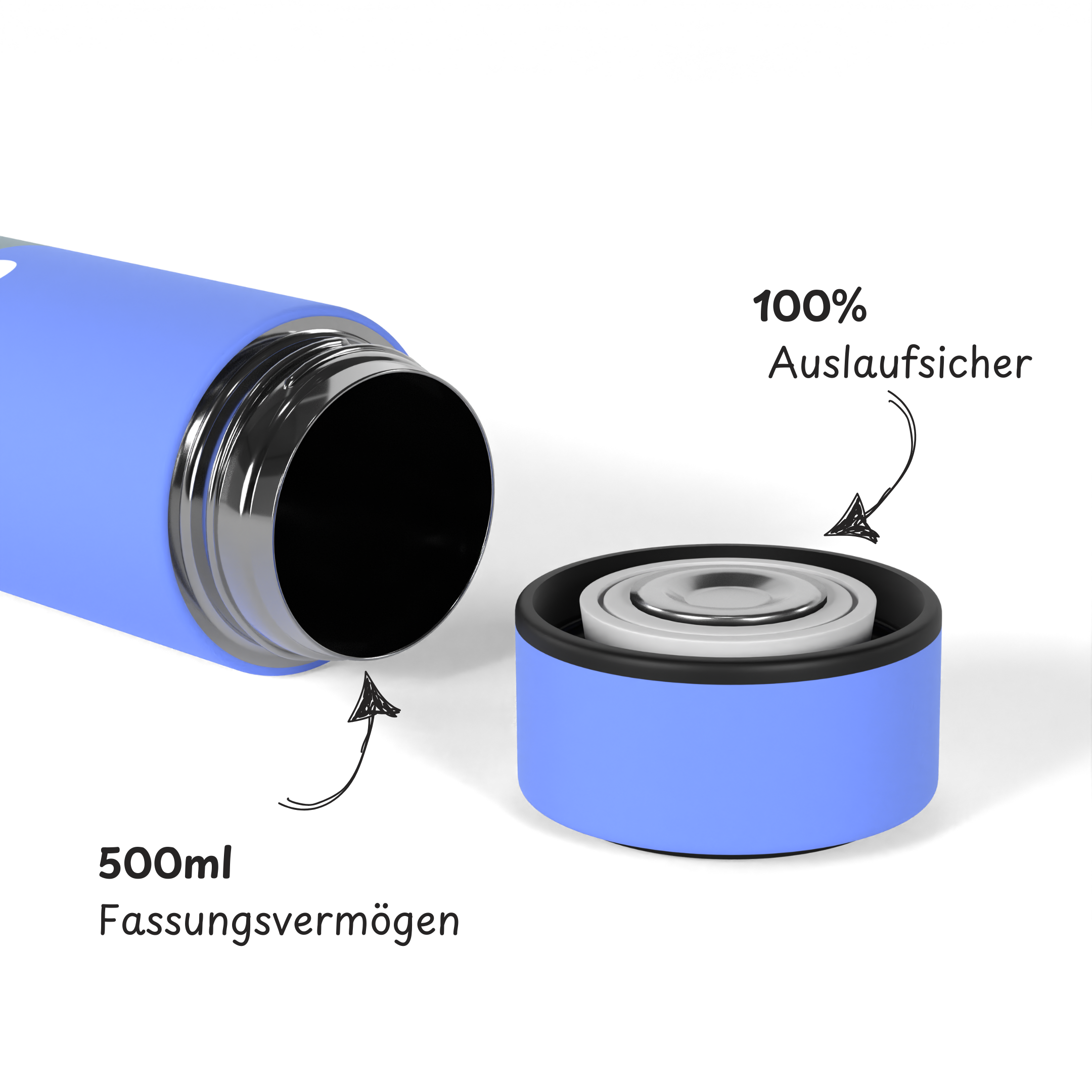 Wanda der Wal – Smarte Thermosflasche (500ml)