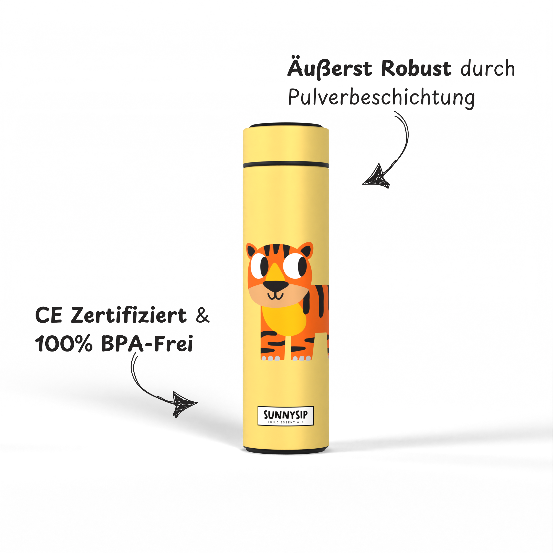 Titus der Tiger – Smarte Thermosflasche (500ml)
