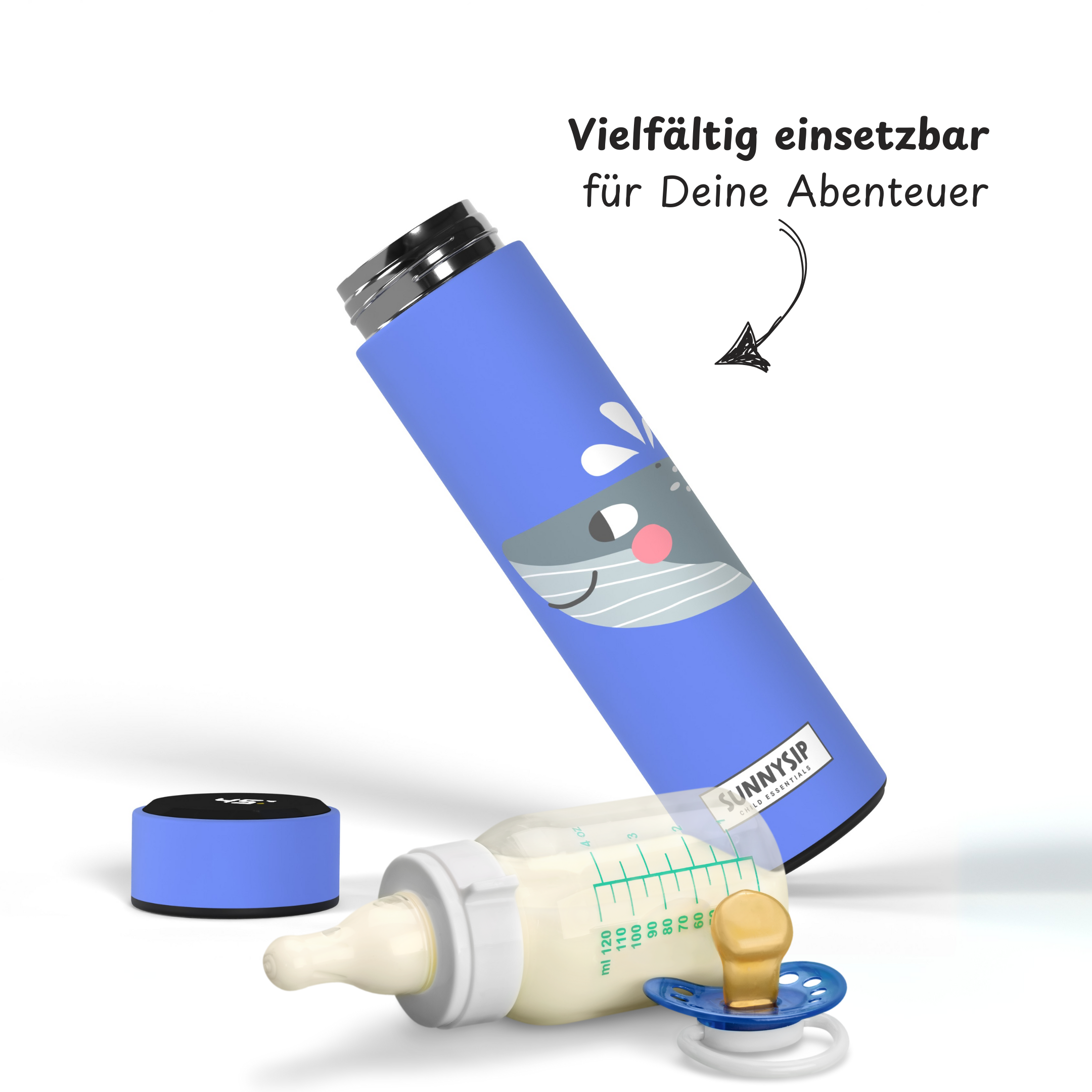 Wanda der Wal – Smarte Thermosflasche (500ml)