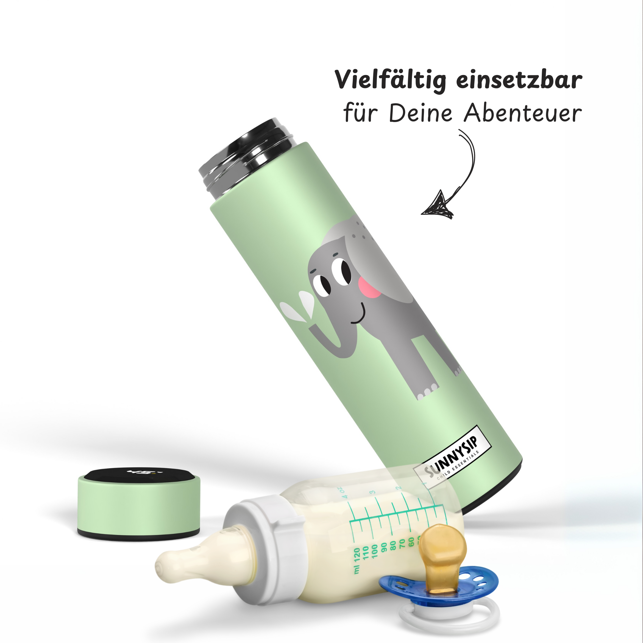 Edda die Elefantin – Smarte Thermosflasche (500ml)